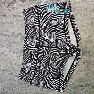 Zebra wodbottom shorts